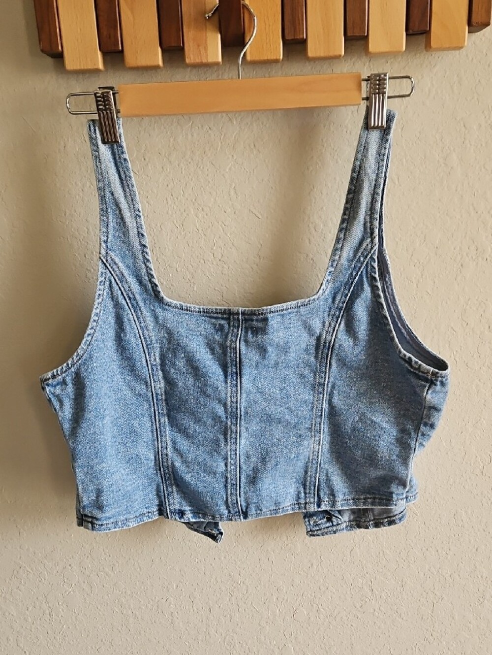 Forever 21 Light Blue Denim Crop Tank - Picture 3 of 3